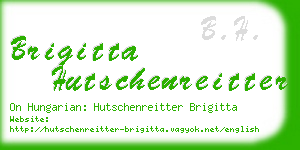 brigitta hutschenreitter business card